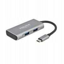 USB šakotuvas Delock, 2 x USB 3.2 Gen 2 ir 2 x USB-C