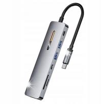 Doko stotelė TOOCKI 7in1 su PD 100W, SD/TF kortelių skaitytuvu ir 4K HDMI