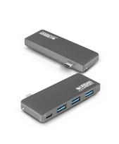 USB-C šakotuvas Urban Factory, 3x USB, tinka MacBook Pro/Air