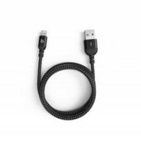 USB-A į Lightning laidas AdamElements, 1,2 m, juodas