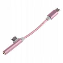 USB-C į 3,5 mm ausinių adapteris, rožinis