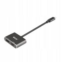 Adapteris/kabelis CLUB3D CSV-1552 USB-C į HDMI ir DisplayPort