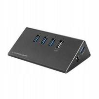 USB šakotuvas LC-Power LC-HUB-ALU-2B-4, 3x USB 3.0, įkrovimo funkcija