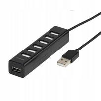 USB šakotuvas VIVANCO, 7 lizdai, su maitinimu
