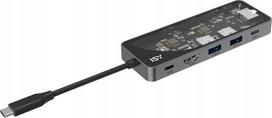 Daugiafunkcis adapteris ISY IAD-1024-2, 5in1, USB-C, 2x USB-A, HDMI, 2x USB-C