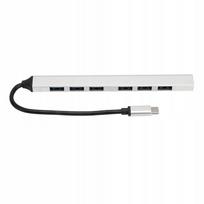 USB-C šakotuvas, 7 lizdai, 5,0Gb/s, aliuminis