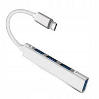 USB Type-C šakotuvas, 4 lizdai, USB 3.0 duomenų adapteris