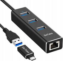 USB į Ethernet (RJ45) adapteris su 3x USB 3.0 Gigabit šakotuvu AJ293
