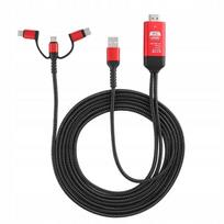 Adapteris USB, Micro USB, iOS, Type C į HDMI, 1080p