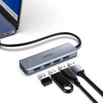 USB-C šakotuvas HOPDAY, 4x USB 3.2, 10Gbps, 50 cm, HB045A