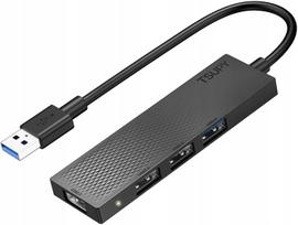 USB šakotuvas 4 jungtys: 3x USB 2.0, 1x USB 3.0, 5Gbps