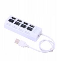USB šakotuvas 2.0, 4 lizdai, LED indikatorius, suderinamas su Windows