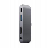 USB-C šakotuvas su USB 3.0 ir 3,5 mm ausinių jungtimi
