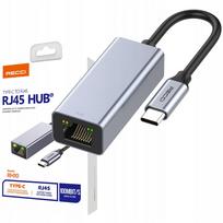 USB-C tinklo adapteris RECCI, RJ45, 100Mb/s