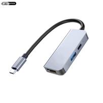 USB-C adapteris 3 viename: 4K HDMI, 87W įkrovimas, USB 3.0 5Gbps