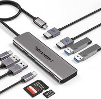 USB šakotuvas Lemorele, 9 lizdai