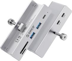 USB šakotuvas 3.2, aliuminis, 10Gb/s, 3 jungtys, SD/TF kortelių skaitytuvas