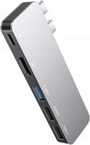 USB-C hubas 5in1 su HDMI 4K, USB 3.0/2.0, skirtas MacBook Pro 13