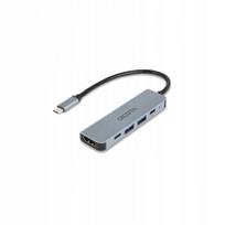 USB-C šakotuvas Dicota, 5 jungtys, 4K vaizdas, 100W PD
