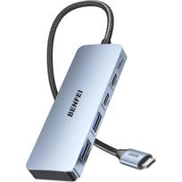 USB-C šakotuvas BENFEI, 4 jungtys, 10Gbps, USB 3.2, MacBook