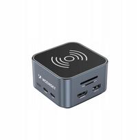 USB-C 12in1 hubas Wozinsky, 10Gbps, HDMI 4K, PD 100W, 15W įkroviklis
