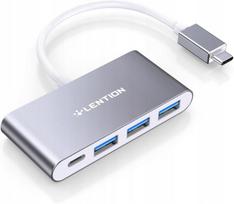 USB-C šakotuvas LENTION 4-in-1, skirtas MacBook
