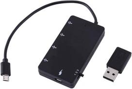 Mikro USB OTG šakotuvas, 4 jungtys, USB 2.0, skirtas „Android“ įrenginiams