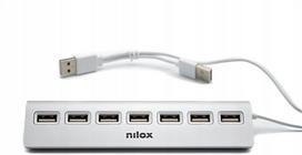 USB šakotuvas Nilox K526, 7 lizdai, 2.0, aliuminis