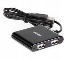 USB šakotuvas Hama, 4 lizdai, 480Mbit/s, USB 2.0