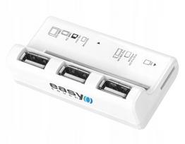 USB šakotuvas su kortelių skaitytuvu SD, microSD, MS Pro Duo, M2, ET-4803 WH