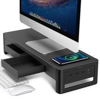 Monitoriaus laikiklis MEATANTY su 4 USB jungtimis, 3 viename, metalinis