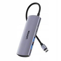 USB-C šakotuvas Unitek 4in1, 2x USB-C, 2x USB-A, 10Gbps