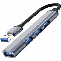 USB šakotuvas, 4 lizdai: 1x USB 3.0, 3x USB 2.0, plonas