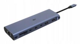 Daugiafunkcis adapteris ISY IAD-1036 USB-C, 13 jungčių: 4x USB-A, 3x USB-C, HDMI, DP