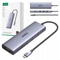 Adapteris Ugreen CM498, USB-C į 3x USB-A 3.0, HDMI, VGA, RJ45