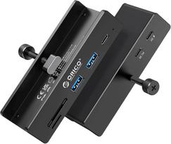 5 jungčių USB 3.2 šakotuvas su SD/TF kortelių skaitytuvu ir maitinimu, 10Gbps