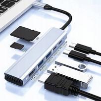 Dokavimo stotelė H.MAY USB-C 7-in-1 su 4K HDMI ir 100W PD