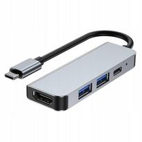 USB-C skirstytuvas, 4 jungtys: 2x USB, HDMI