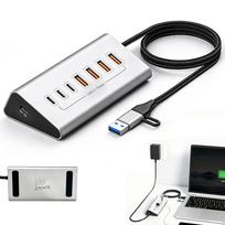 USB šakotuvas, 7 lizdai, USB 3.2, 10Gb/s
