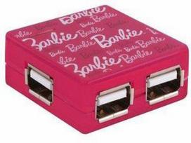 USB šakotuvas, 4 lizdai, rožinis