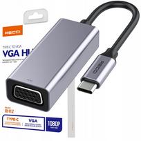 USB-C į VGA adapteris RECCI, Full HD 1080p, televizoriui