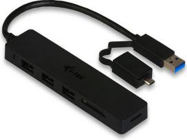USB 3.0 šakotuvas, 3 jungtys, SD kortelių skaitytuvas, OTG įkrovimas