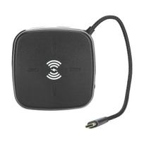 USB-C koncentratorius 9-in-1 su HDMI (4K), RJ45, PD 60W, USB 3.0 ir Qi 7.5W