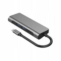 USB C 7-in-1 adapteris su HDMI, RJ ir kortelių skaitytuvu