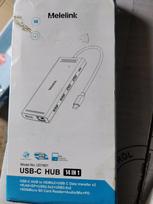 Adapteris HUB USB-C 14 viename, PD 100W, HDMI, VGA, USB, SD/TF, RJ45