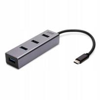 USB-C šakotuvas SAVIO AK-46, 4 USB-A lizdai