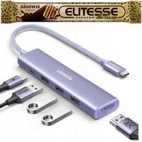 USB-C hubas UGREEN Revodok, PD100W, 4K HDMI, 3x USB-A 3.0, MacBook, Galaxy S24