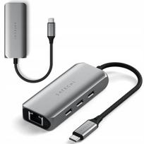 USB-C šakotuvas SATECHI, 2x USB-A, 2x USB-C, 2.5Gb Ethernet, 4in1 adapteris