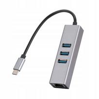 USB-C šakotuvas, 3 USB 3.0, Ethernet lizdas