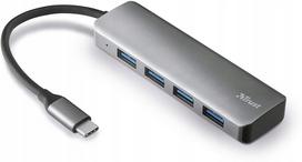 USB-C šakotuvas su 4 USB-A 3.2 jungtimis, tinka kompiuteriams ir MacBook